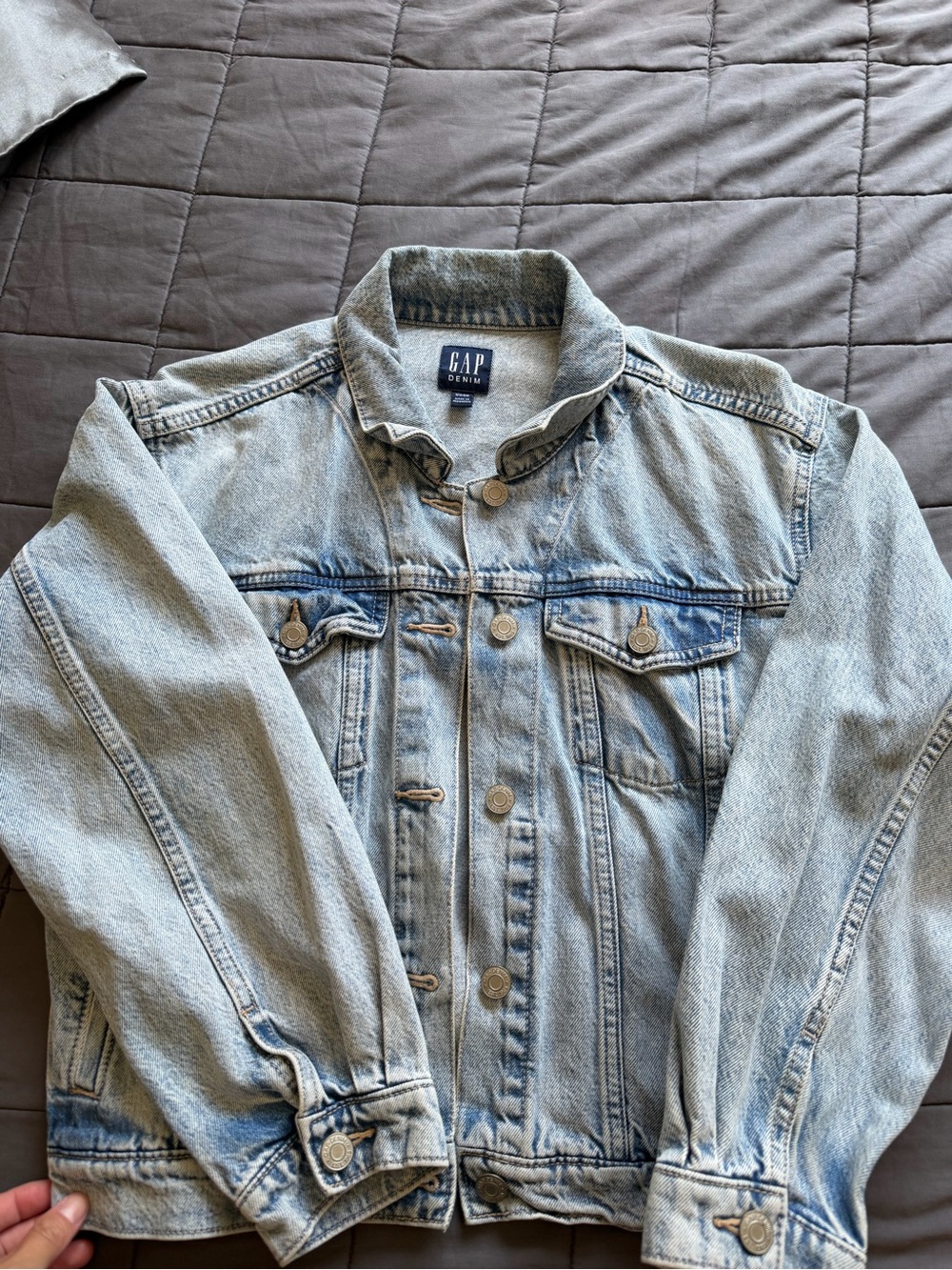 GAP Vintage Style Denim Jacket in Light Blue